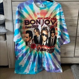 Vintage Bon Jovi Tie Dye Concert Tee